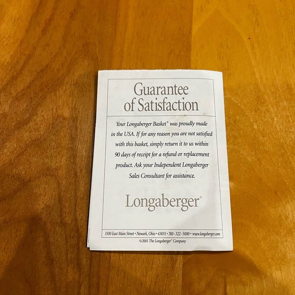 NWT Longenberger Cake Basket - Vintage from 2001. - Picture 10 of 10